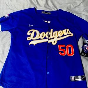 Woman’s dodger jersey
